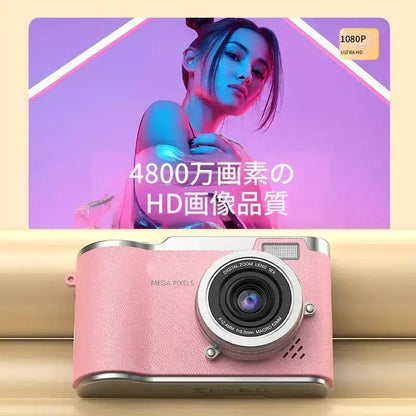 レトロデザインCCDコンパクトカメラ